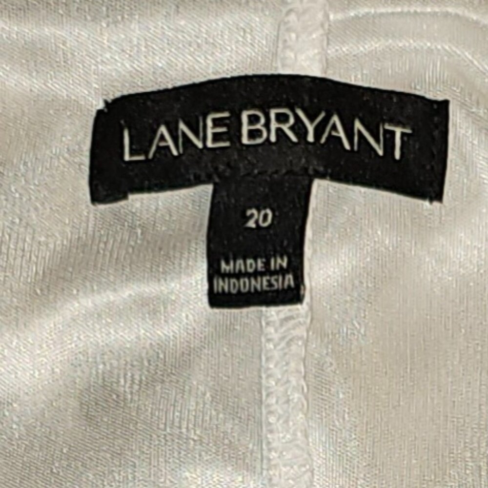 #144 Lane Bryant Geometric Ruffle Neckline Sleeveless Maxi Dress Size 18/20 2X - Picture 8 of 8